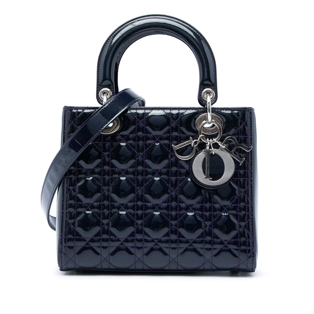 Lady Dior Cannage Moyen Violet