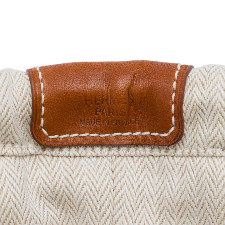 Hermès Toile et Barenia Fourbi Pochette 20