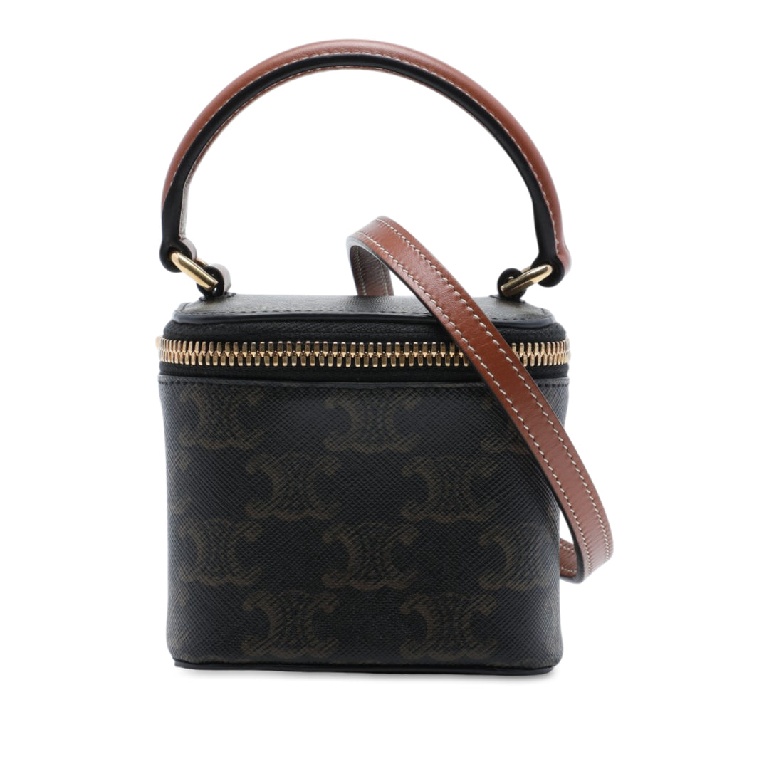 Triomphe Vanity Mini Triomphe enduite Marron