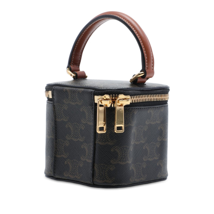 Triomphe Vanity Mini Triomphe enduite Marron