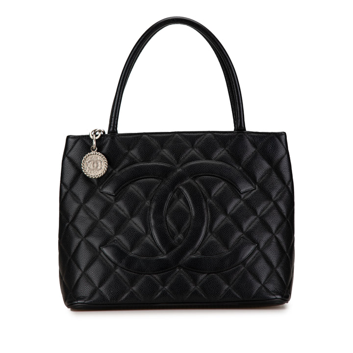 Chanel Caviar Medallion Tote Black - GABY PARIS