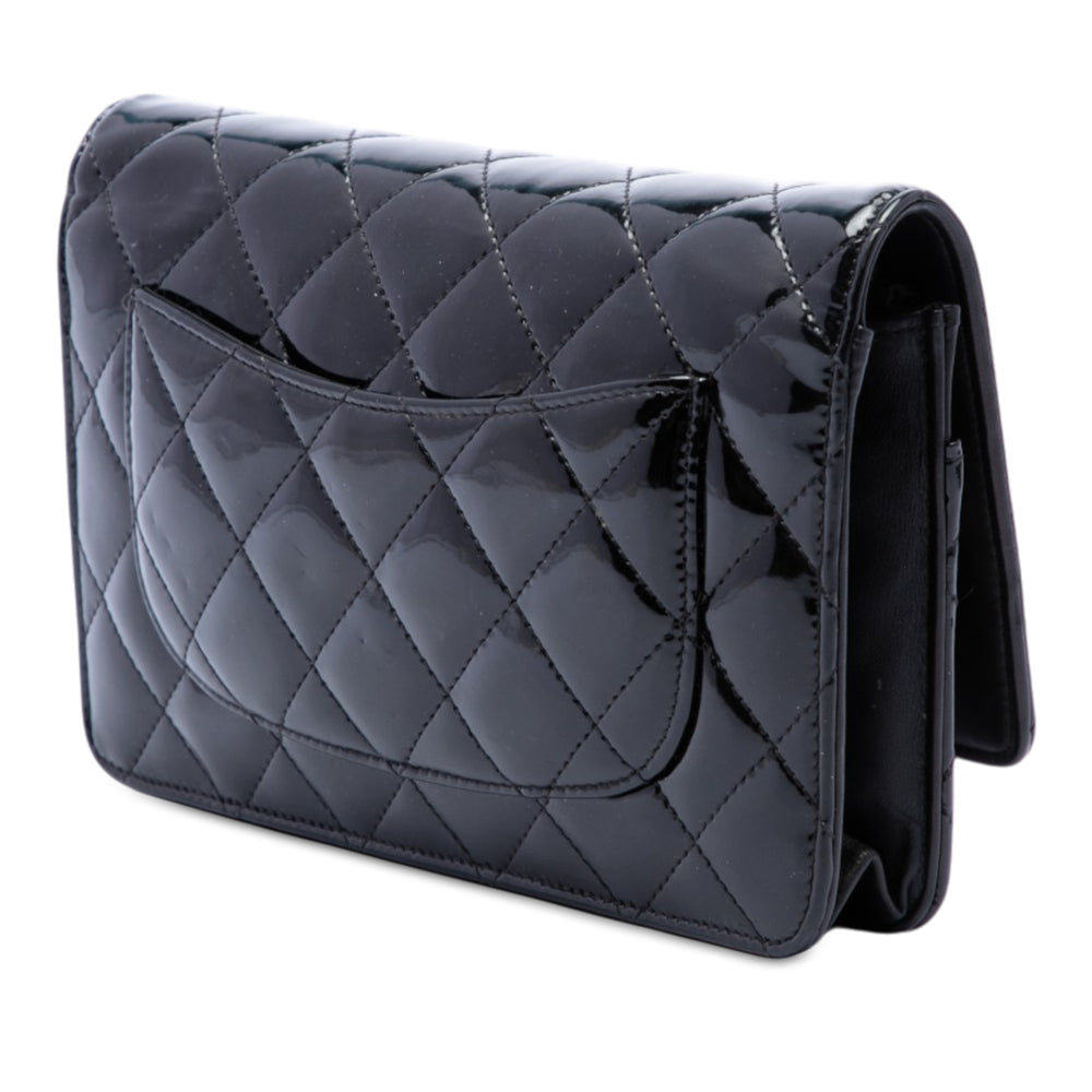Chanel CC Matelassé Wallet on Chain Noir – vue 2 – GABY PARIS