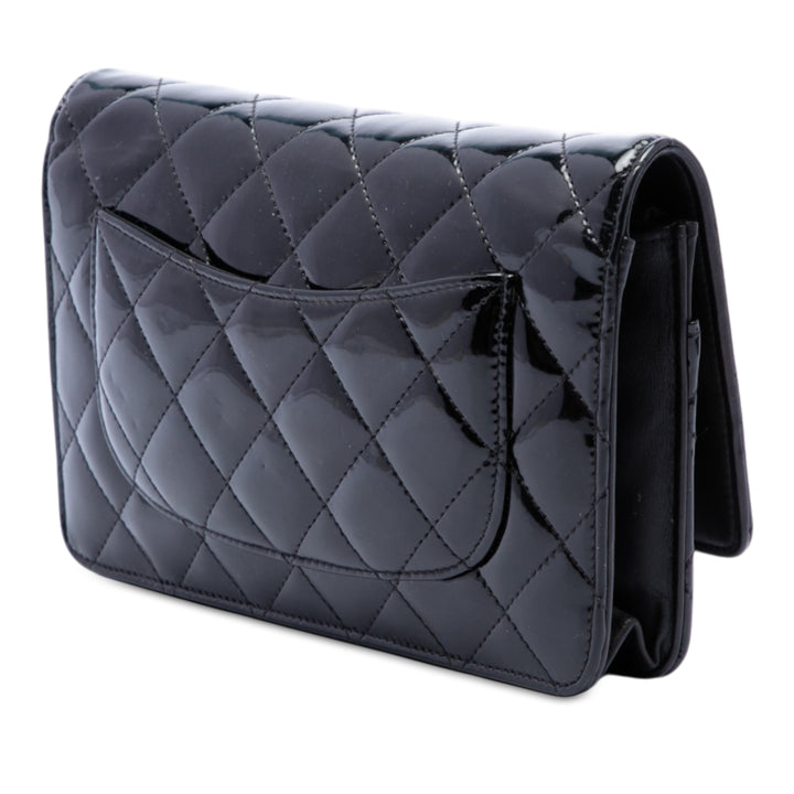 Chanel CC Matelassé Wallet on Chain Noir – vue 2 – GABY PARIS