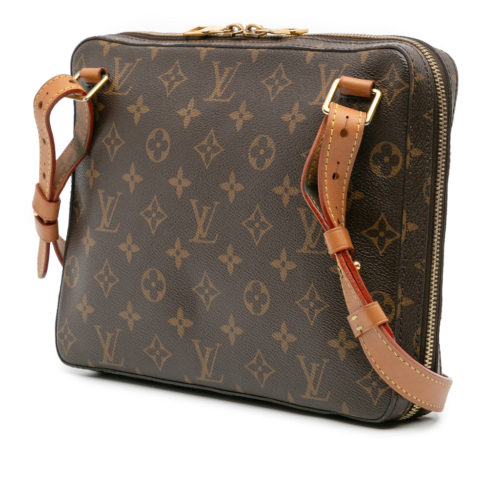 Monogram Soft Trunk Messenger PM Brown - Gaby Paris