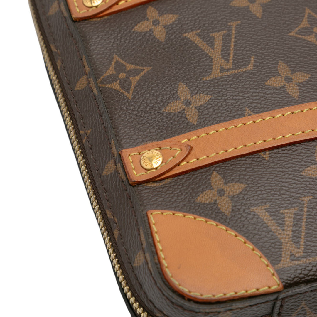 Monogram Soft Trunk Messenger PM Brown - Gaby Paris