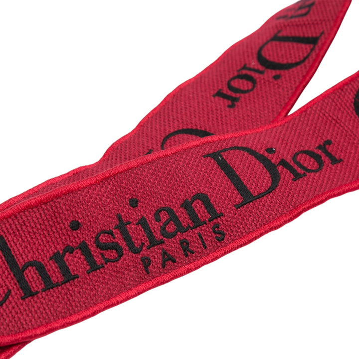 Dior Medium Embroidered Velours Roses Lady D Lite Rouge