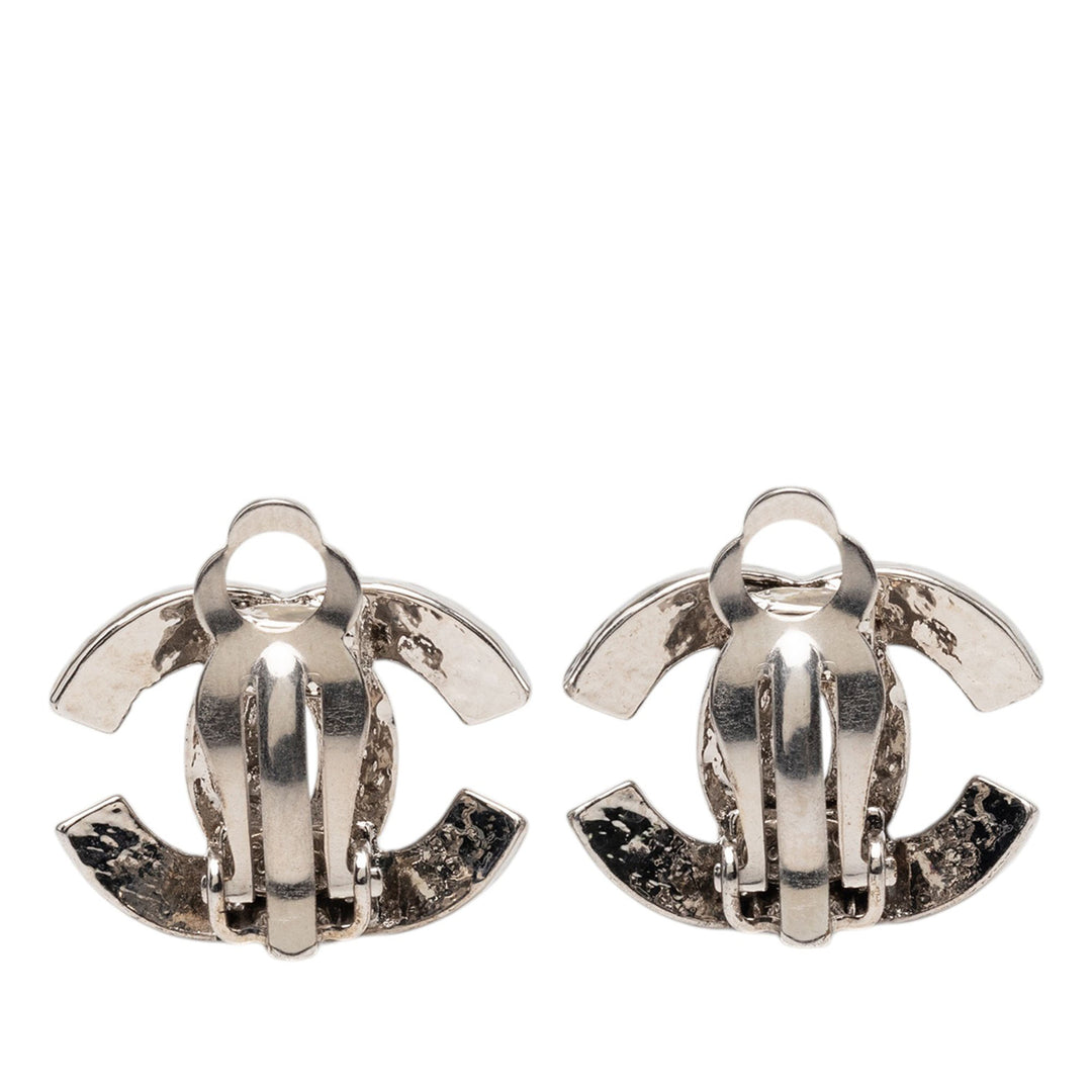 Chanel CC Brass Clip On Boucles d’oreilles