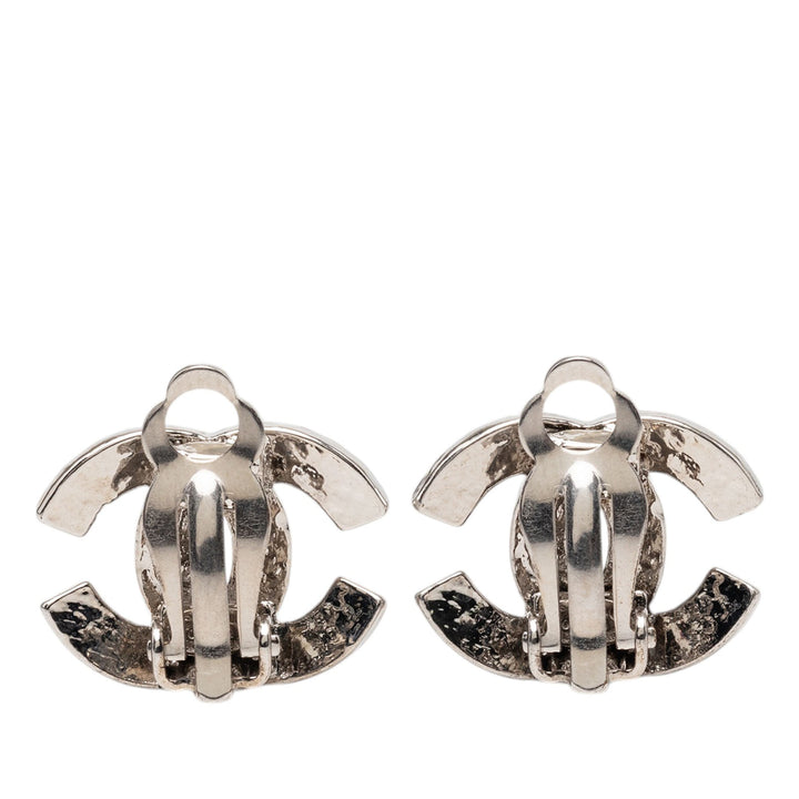 Chanel CC Brass Clip On Boucles d’oreilles