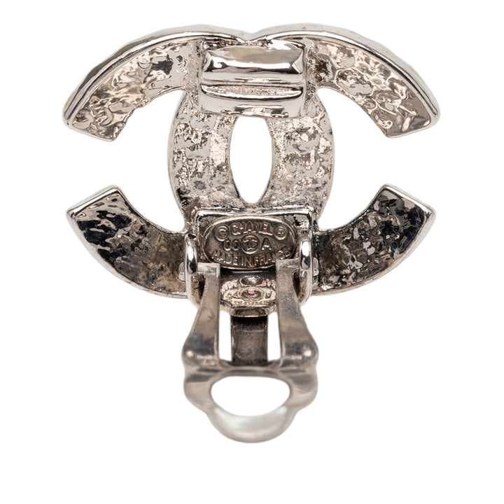 Chanel CC Brass Clip On Boucles d’oreilles