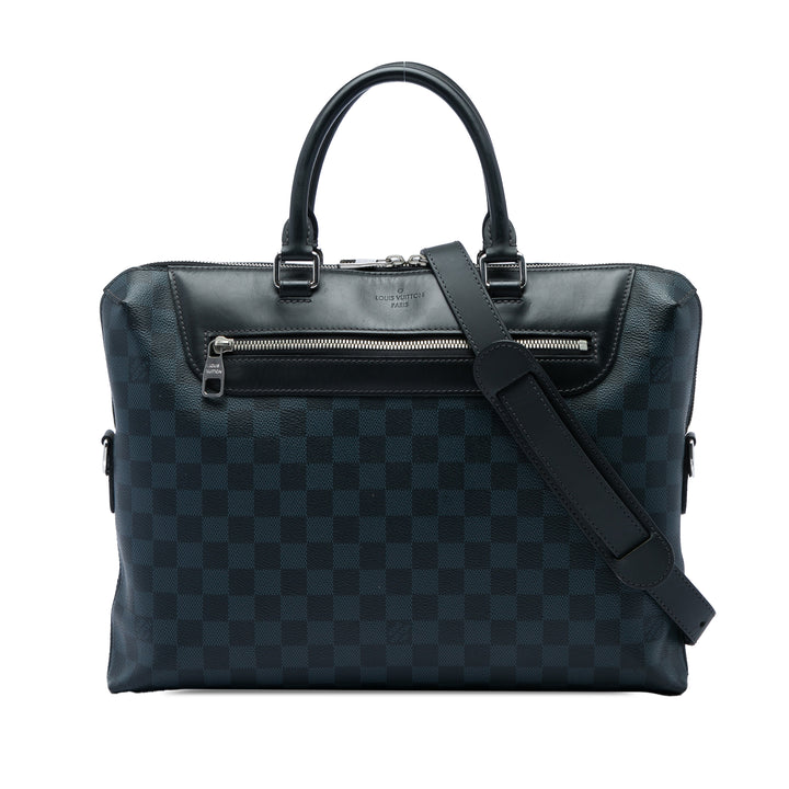 Louis Vuitton Damier Cobalt Porte Documents Jour Bleu – vue principale – GABY PARIS