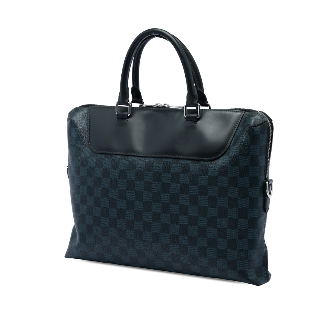 Louis Vuitton Damier Cobalt Porte Documents Jour Bleu – vue 2 – GABY PARIS