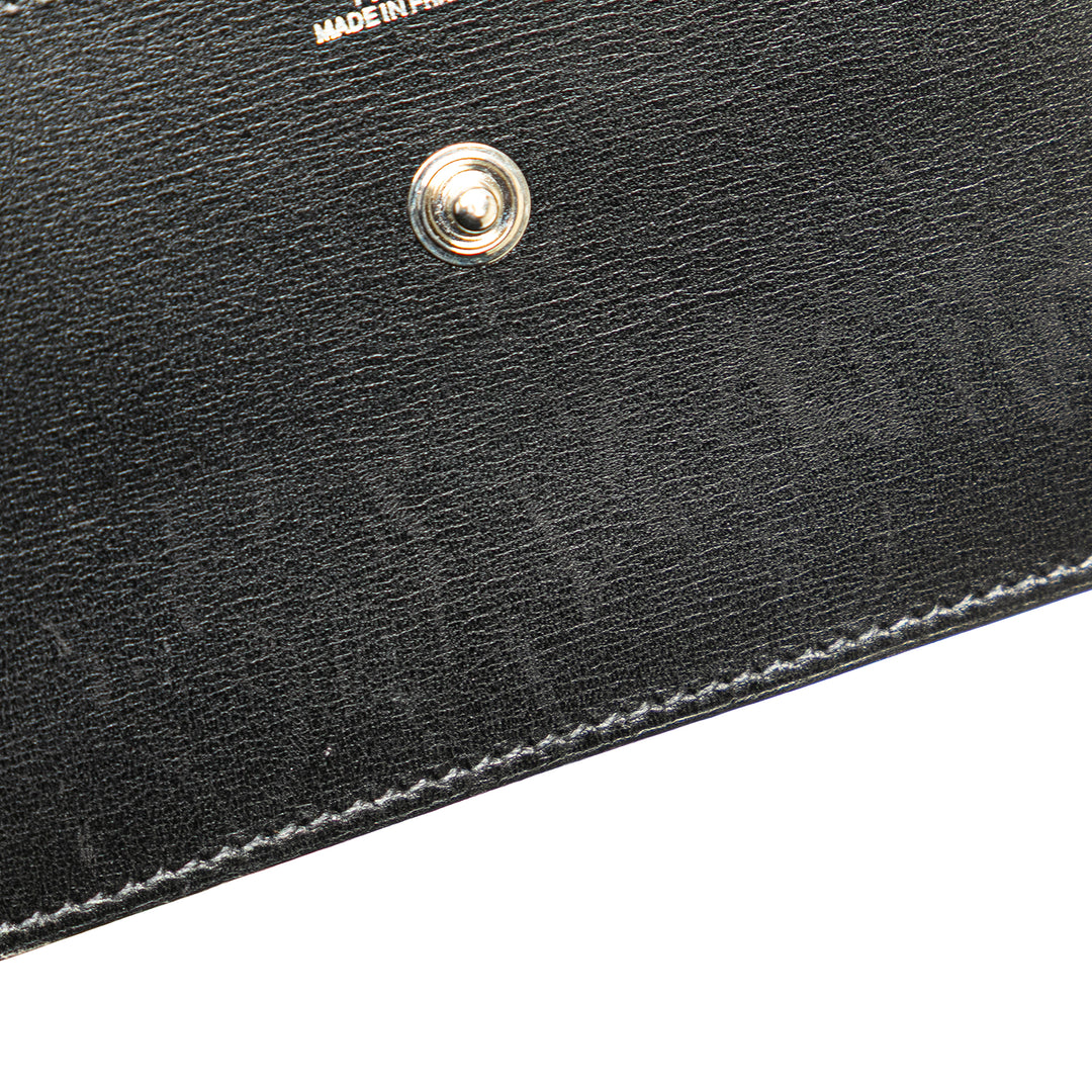 Box Calf Card Holder Black - Gaby Paris