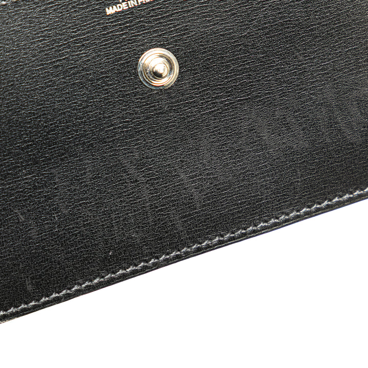 Box Calf Card Holder Black - Gaby Paris