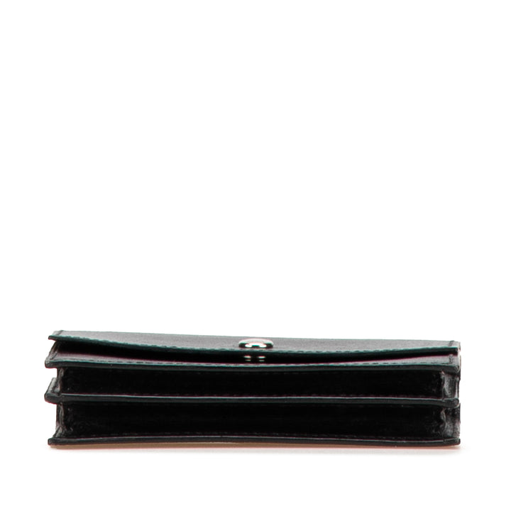 Box Calf Card Holder Black - Gaby Paris