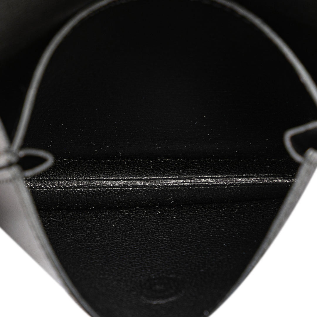 Box Calf Card Holder Black - Gaby Paris