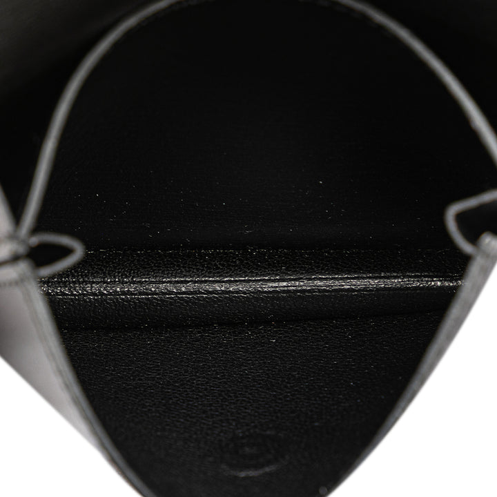 Box Calf Card Holder Black - Gaby Paris