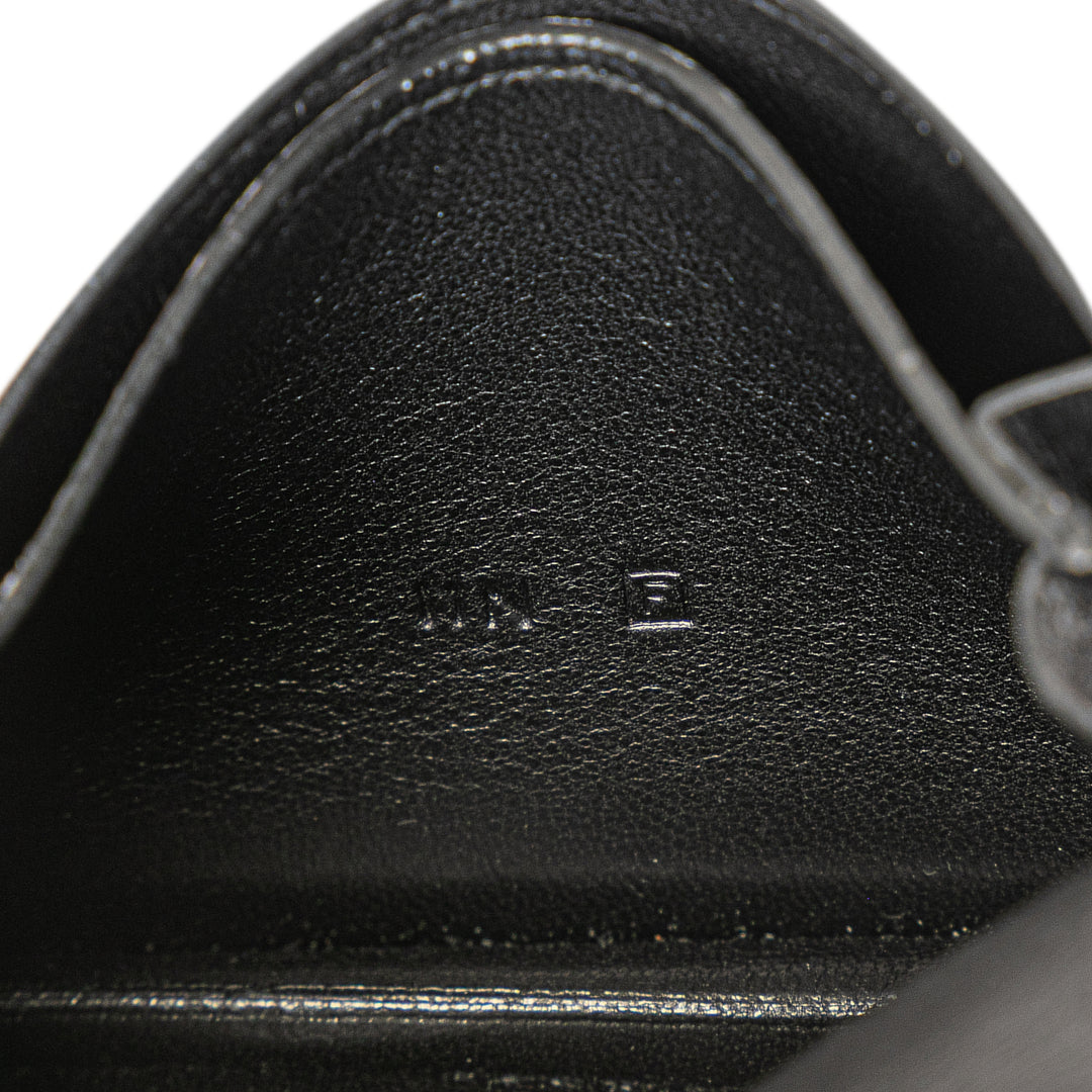 Box Calf Card Holder Black - Gaby Paris