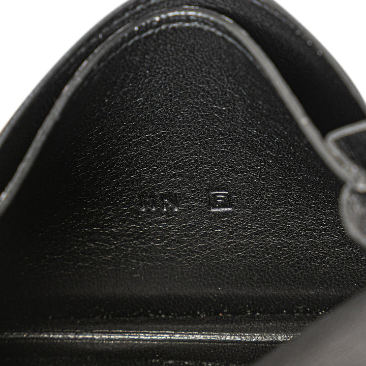 Box Calf Card Holder Black - Gaby Paris