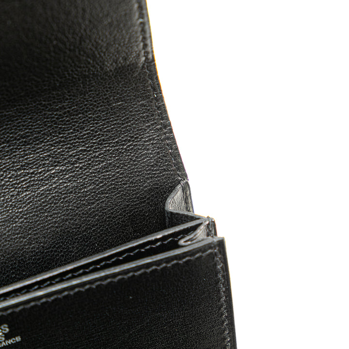 Box Calf Card Holder Black - Gaby Paris