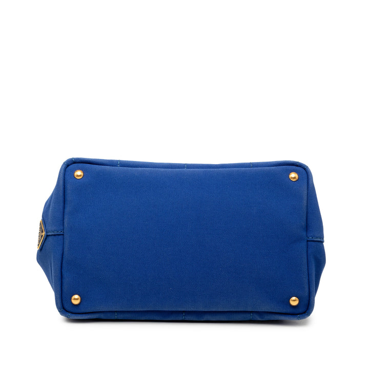 Prada Toile Canapa Logo Cabas