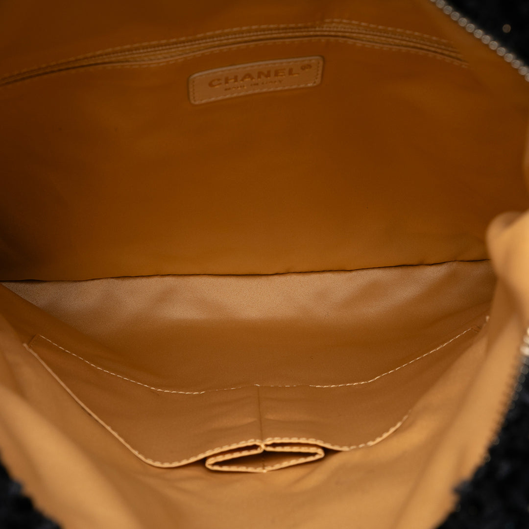 Chanel Paris Cosmopolite Tweed Fringe Pochette
