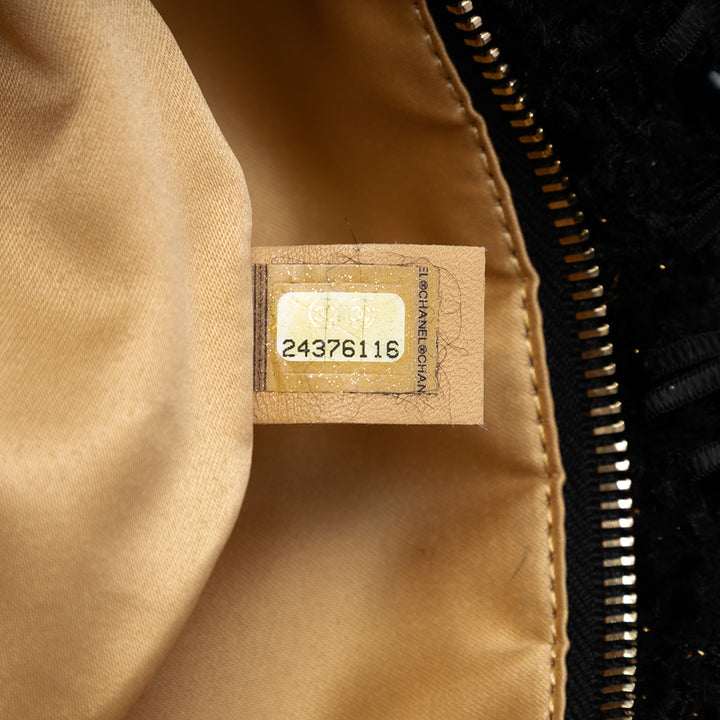 Chanel Paris Cosmopolite Tweed Fringe Pochette