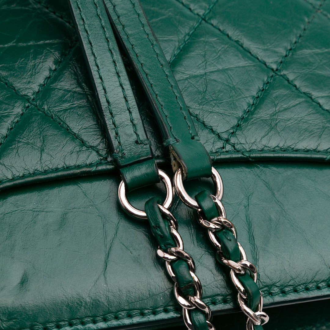 Chanel CC Matelassé froissé Cuir de veau Front Pocket Sac porté croisé