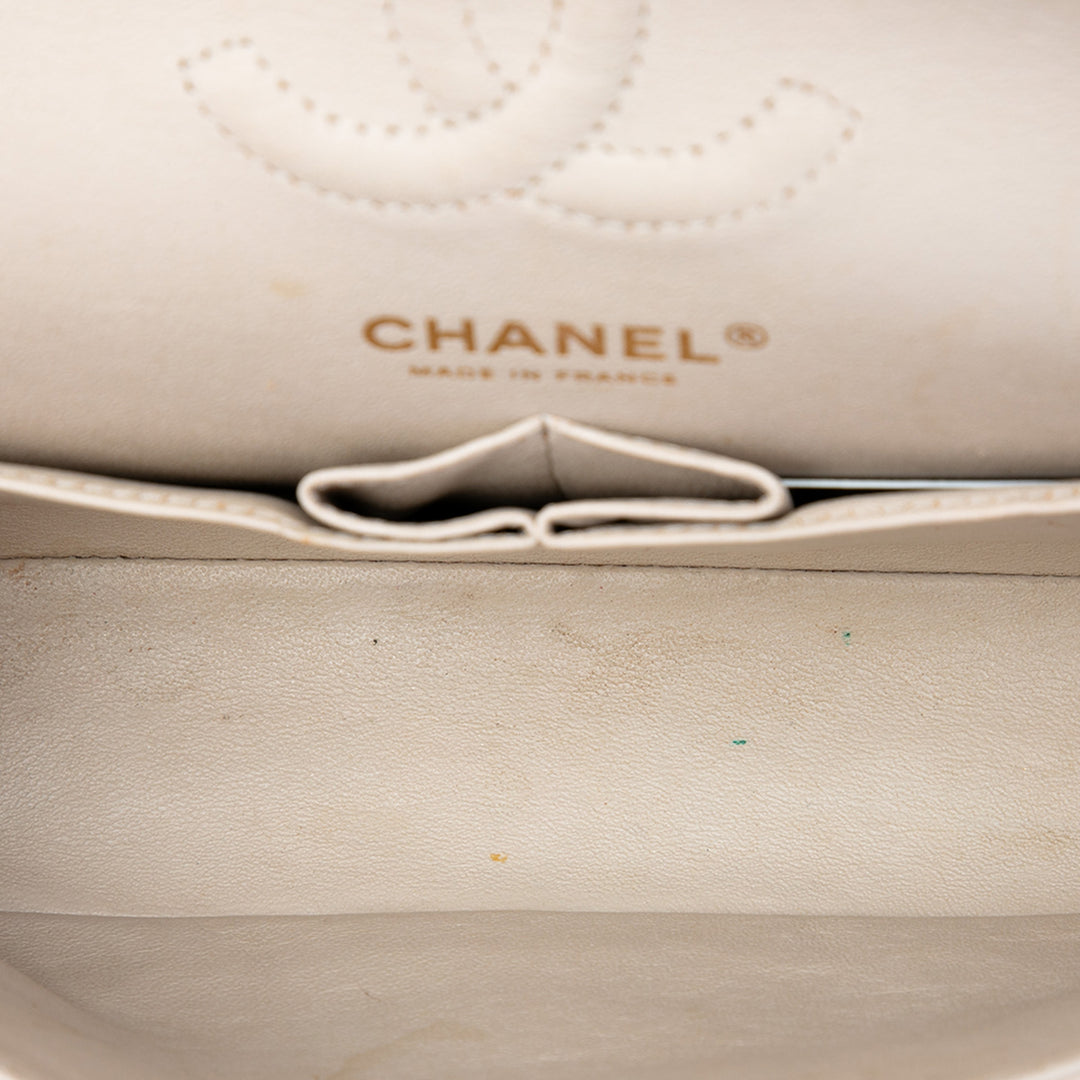 Chanel Small Classic Chevron Caviar Double rabat