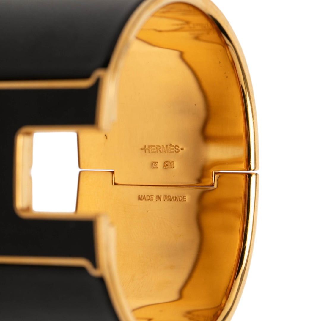 Hermès Extra Wide Émail Clic Clac H Bracelet PM