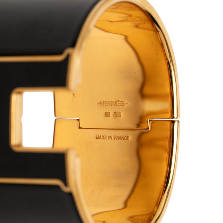 Hermès Extra Wide Émail Clic Clac H Bracelet PM