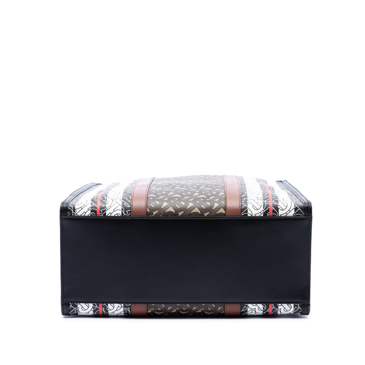 Burberry Cabas TB E- Stripe vertical Monogram Marron – vue 3 – GABY PARIS