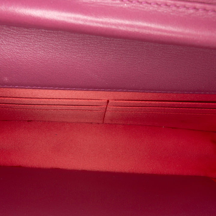 Patent CC Lipstick Wallet On Chain Purple - Gaby Paris