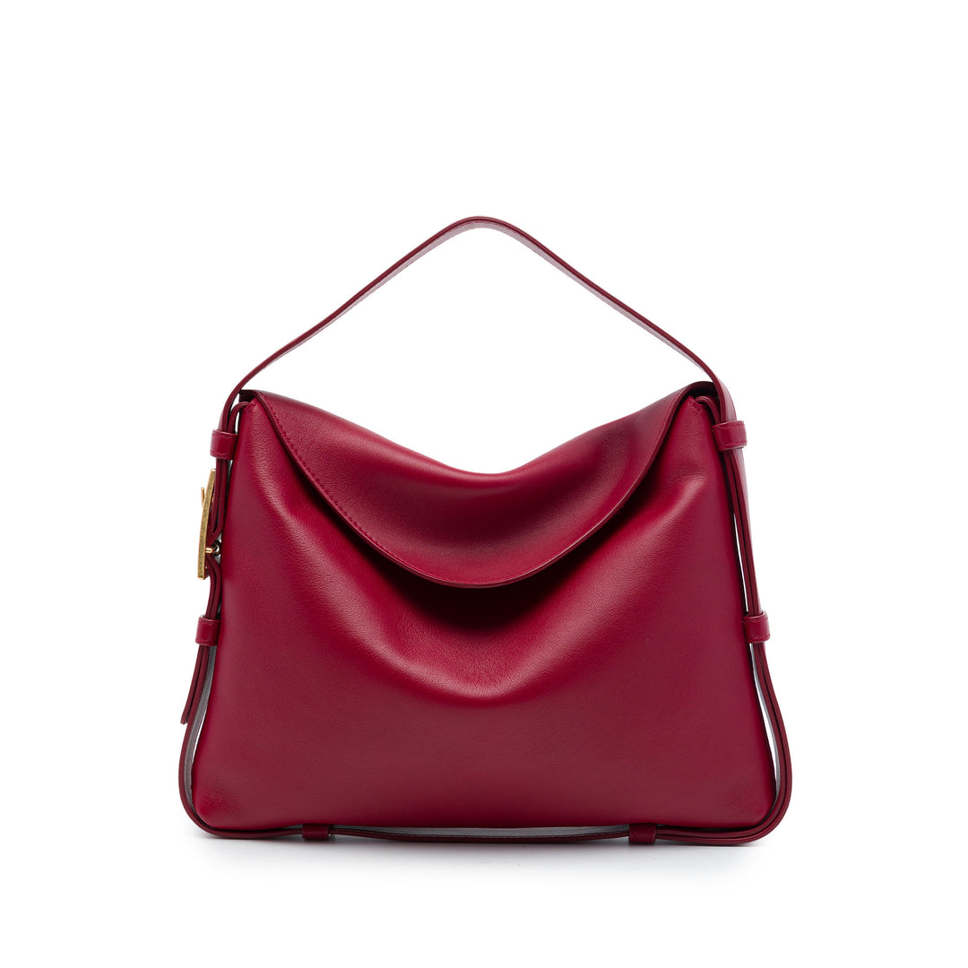 Bottega Veneta Cradle Sac Cuir de veau Rouge – vue principale – GABY PARIS