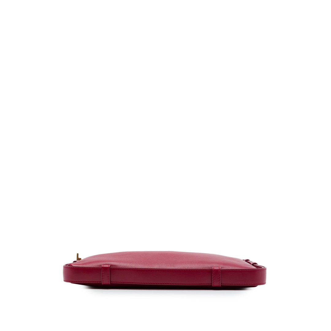 Bottega Veneta Cradle Sac Cuir de veau Rouge – vue 3 – GABY PARIS