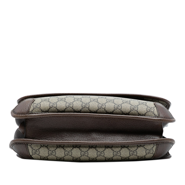 Gucci Medium GG Supreme Web Neo Vintage Double rabat Messenger Sac