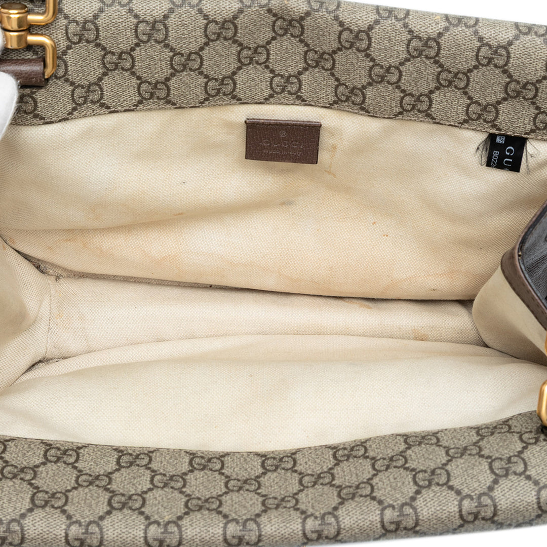 Gucci Medium GG Supreme Web Neo Vintage Double rabat Messenger Sac