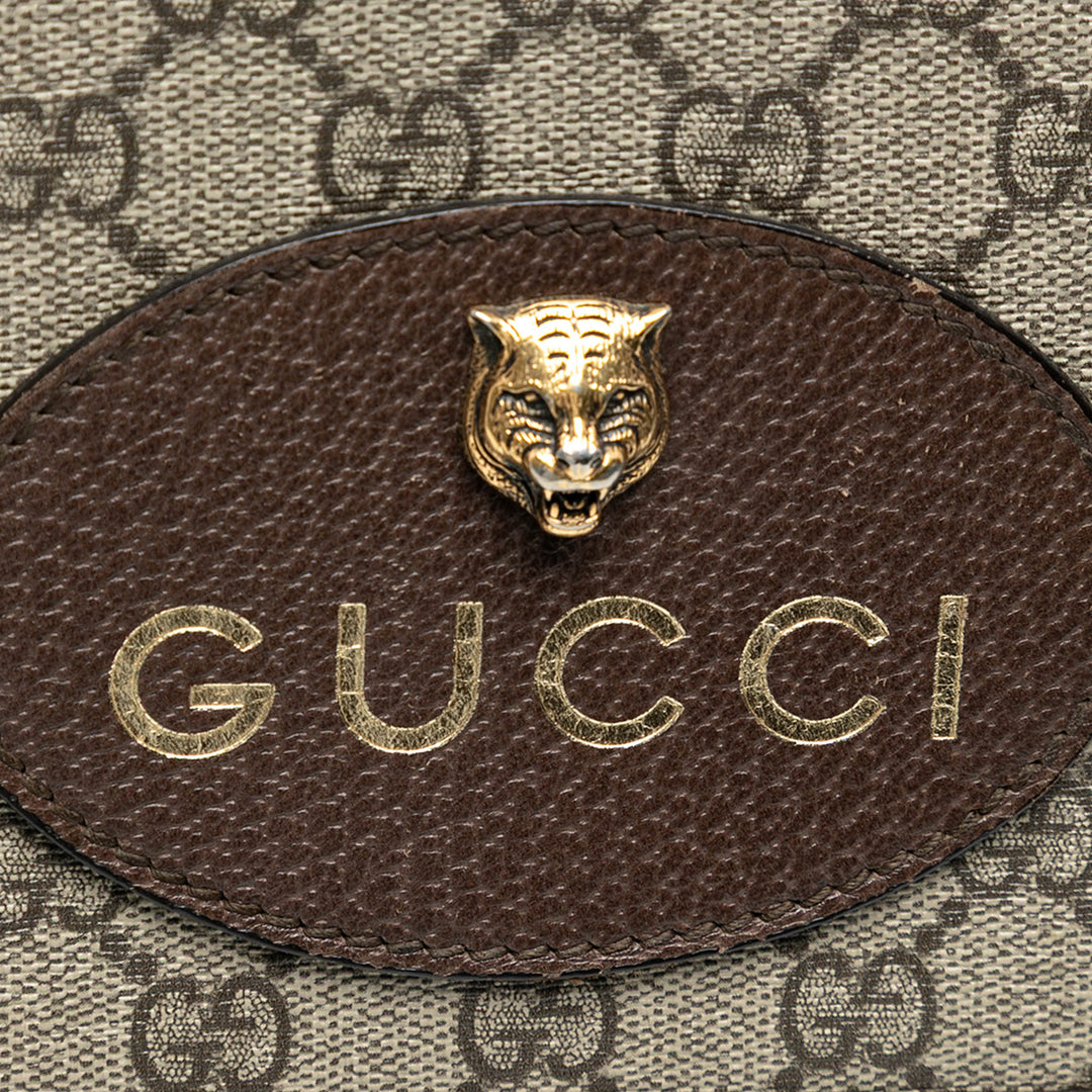 Gucci Medium GG Supreme Web Neo Vintage Double rabat Messenger Sac
