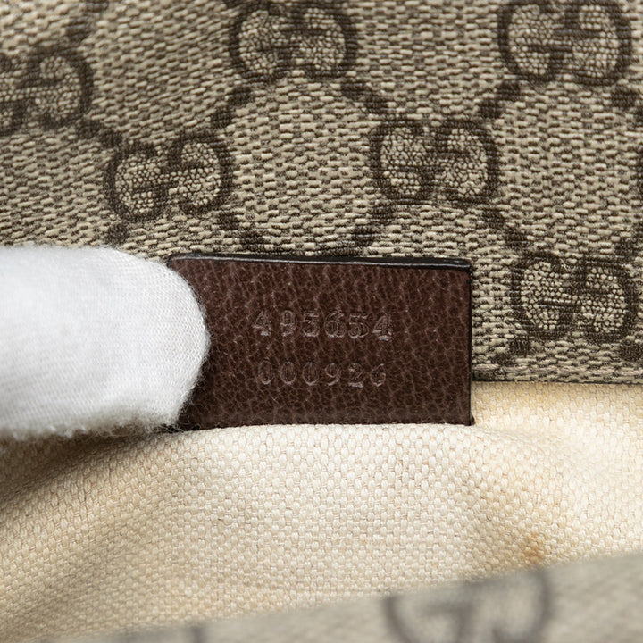 Gucci Medium GG Supreme Web Neo Vintage Double rabat Messenger Sac