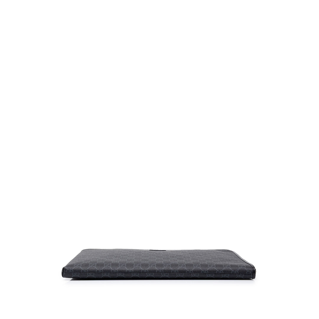 Gucci Pochette Interlocking G GG Supreme Noir – vue 3 – GABY PARIS