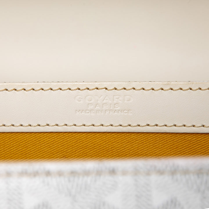 Goyard Sac à main Saigon Structured Goyardine MM Blanc – vue 5 – GABY PARIS