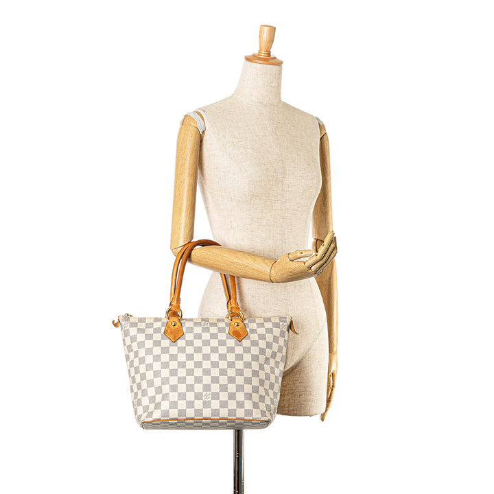 Damier Azur Saleya PM White - Gaby Paris