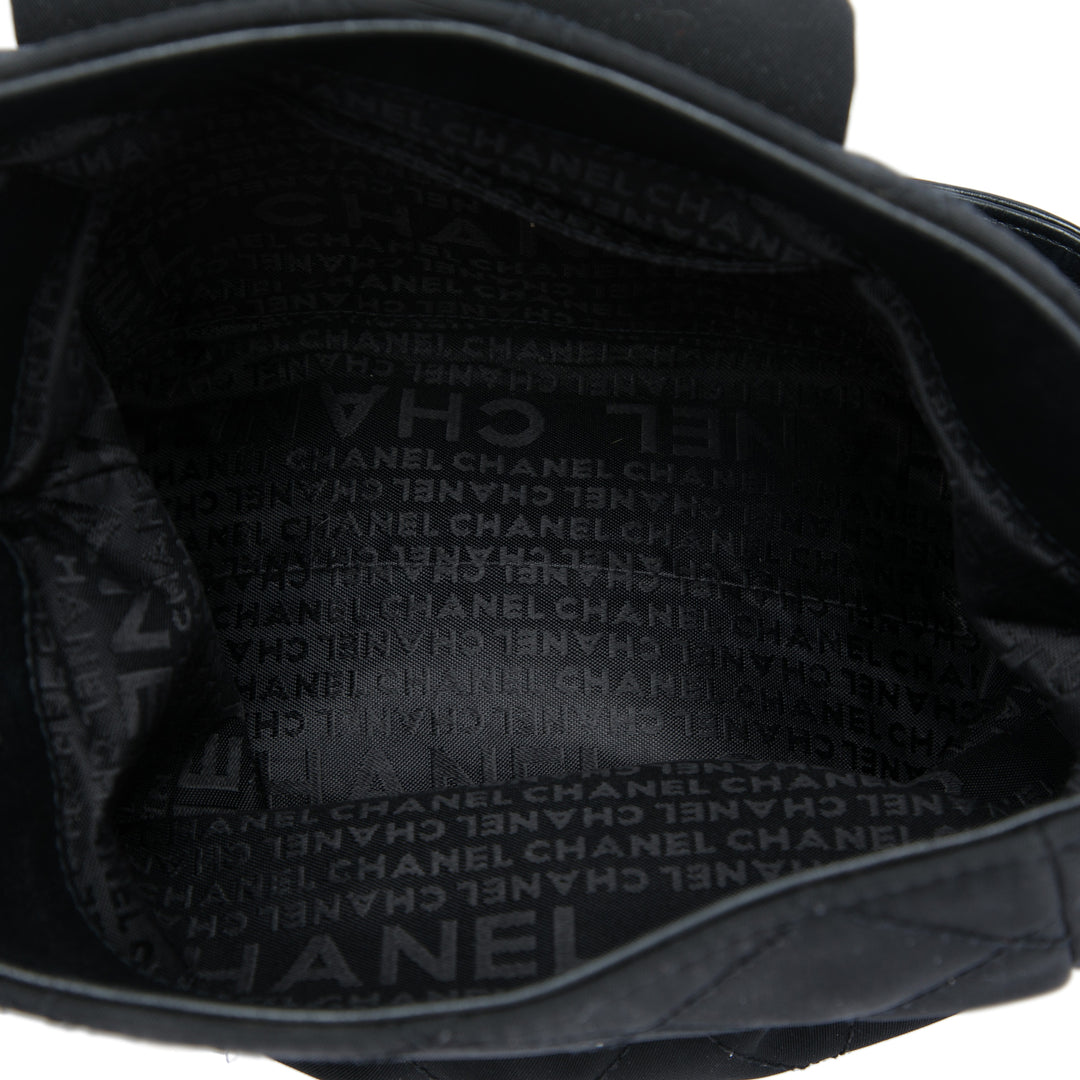 Matelassé Giant Mademoiselle Fermoir tourniquet Sac Noir