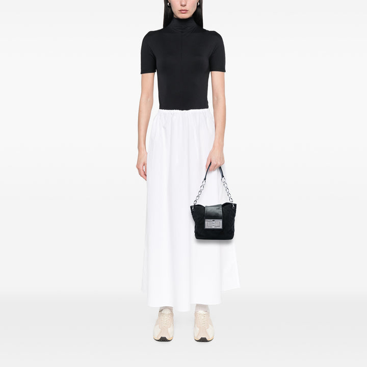 Matelassé Giant Mademoiselle Fermoir tourniquet Sac Noir