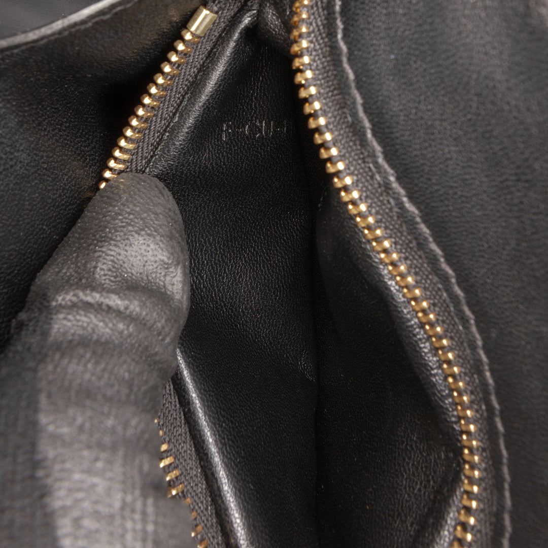 Small Calfskin Classic Box Black - Gaby Paris
