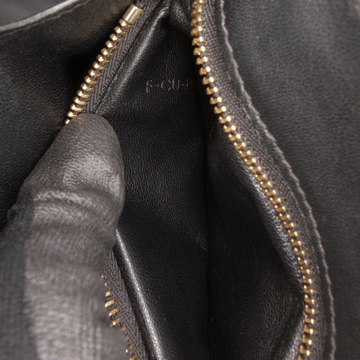 Small Calfskin Classic Box Black - Gaby Paris