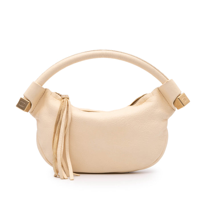CC Calfskin Tassel Hobo Brown - Gaby Paris