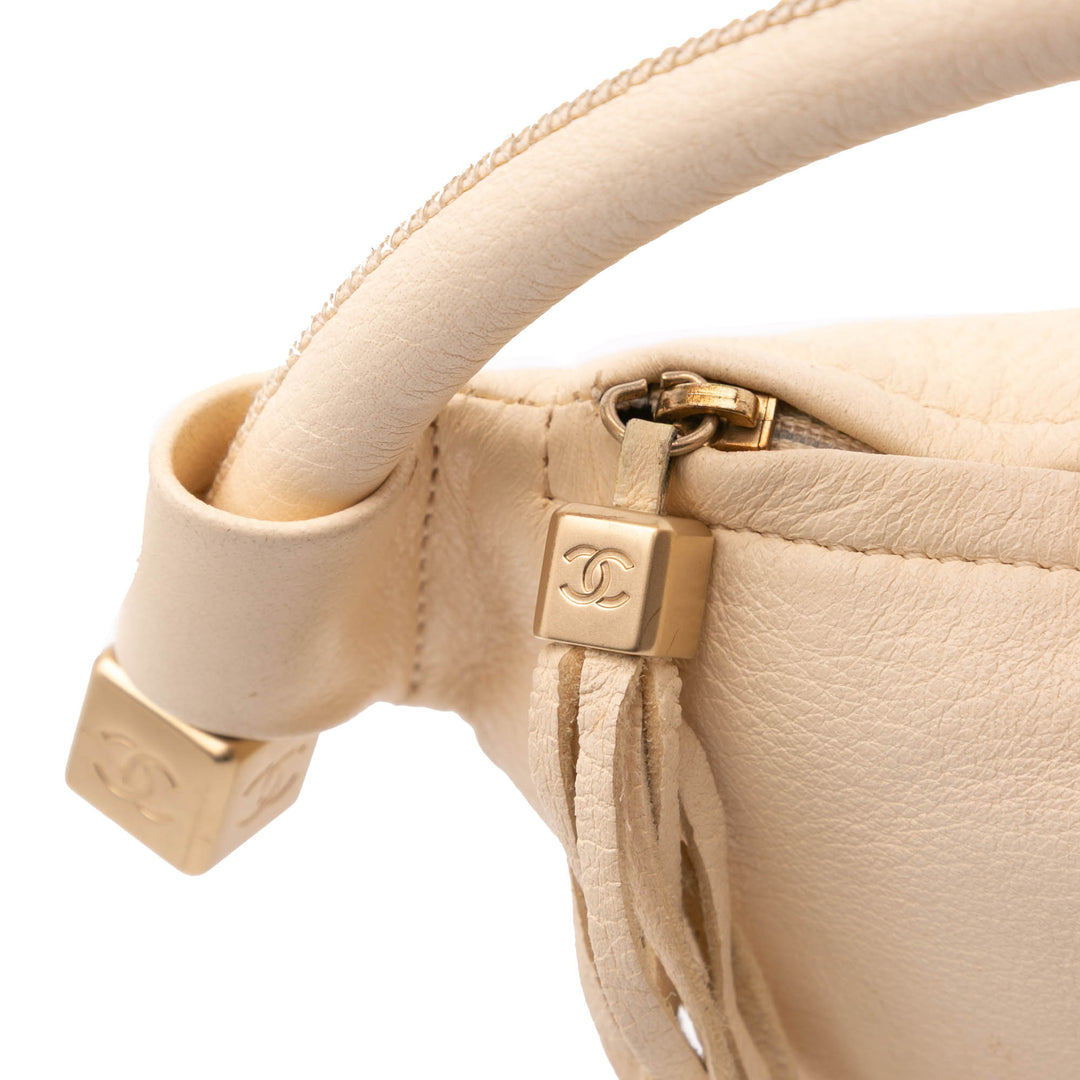 CC Calfskin Tassel Hobo Brown - Gaby Paris