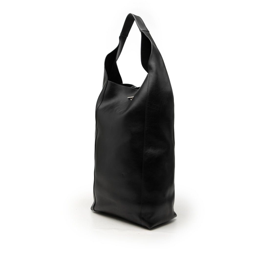 Saint Laurent Souple Tanger Hobo Grand Cuir de veau Noir – vue 2 – GABY PARIS