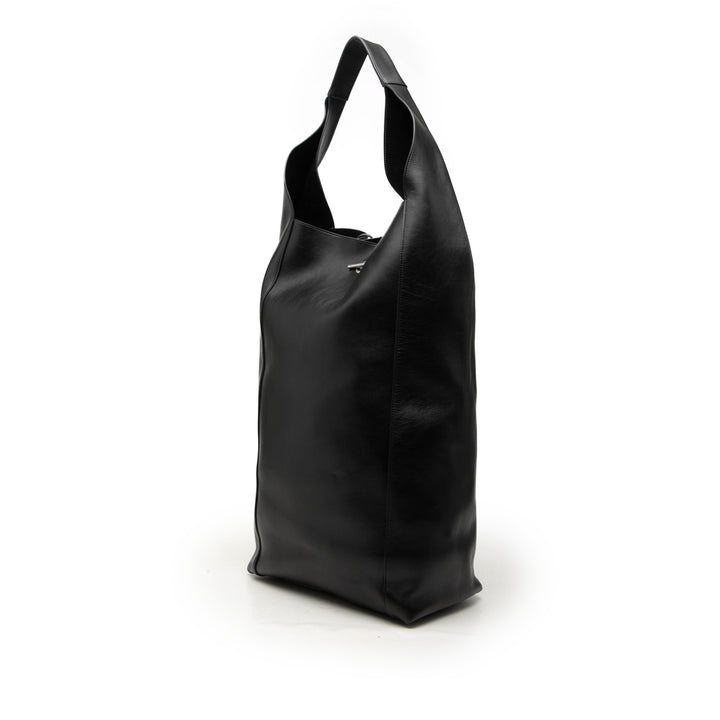 Saint Laurent Souple Tanger Hobo Grand Cuir de veau Noir – vue 2 – GABY PARIS