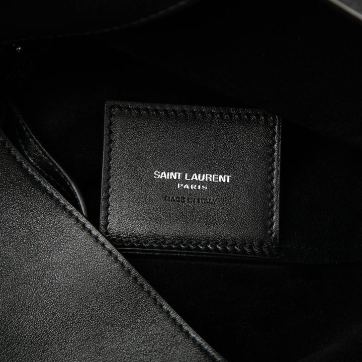 Saint Laurent Souple Tanger Hobo Grand Cuir de veau Noir – vue 5 – GABY PARIS